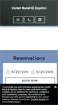 Mobile Screenshot of hotelelespino.info